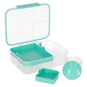 Svačinový box s přihrádkami, dělený, 2200ml, mátová 176331.jpg