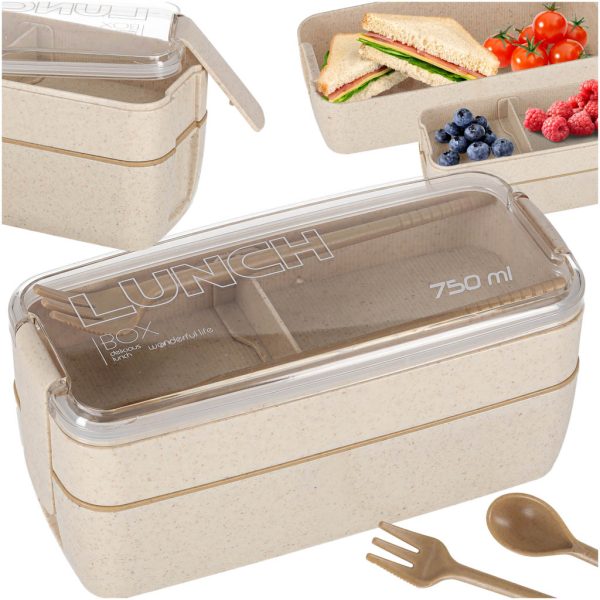 Obedár-box-raňajkový-box-s-rozdelenými-priehradkami-750ml-snehový-pusinky-176366 Obedár s priehradkami, delený, 750ml, béžový 176366.jpg