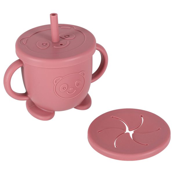 Silikongeschirr für Babys und Kinder, Krabbe, 9er-Set, dunkelrosa 176349.jpg