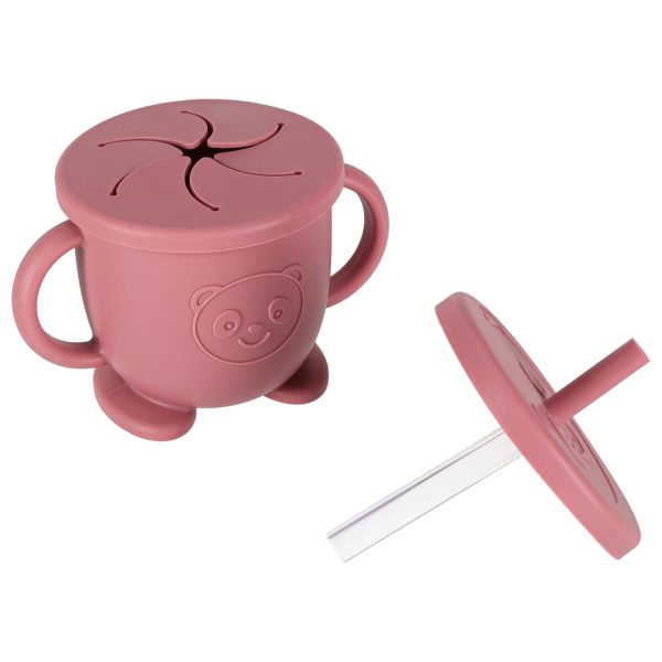 Silikongeschirr für Babys und Kinder, Krabbe, 9er-Set, dunkelrosa 176350.jpg