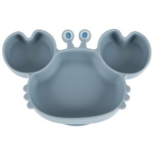 Silikongeschirr für Babys und Kinder, Krabbe, 9er Set, blau 176337.jpg