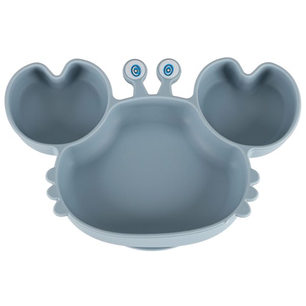 Silikongeschirr für Babys und Kinder, Krabbe, 9er Set, blau 176337.jpg