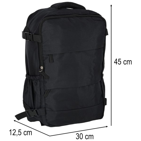 Travel backpack tourist luggage black 45x30 cm 176229.jpg