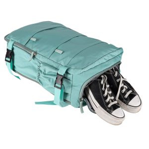 Cestovní batoh turistická zavazadla zelený 45x30 cm 176263.jpg