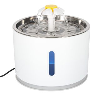 Фонтанчик для води для собак, котів, тварин, автоматичний фонтанчик, LED USB 2, 4 л, фільтр для очищення 176737.jpg