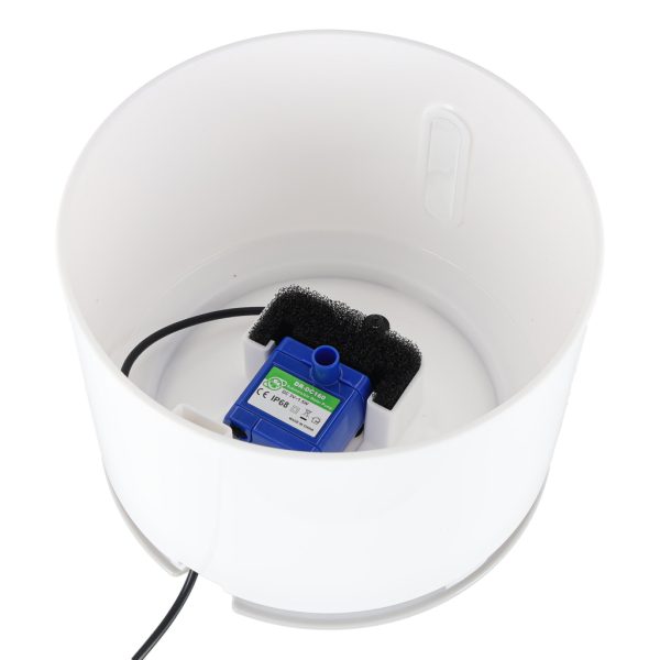 Фонтанчик для води для собак, котів, тварин, автоматичний фонтанчик, LED USB 2, 4 л, фільтр для очищення 176739.jpg