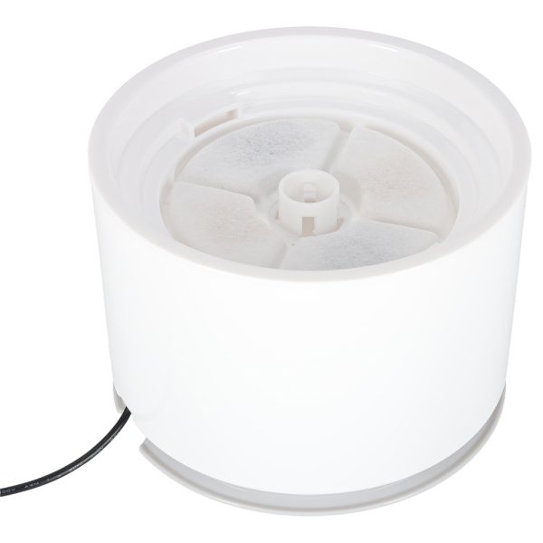 Фонтанчик для води для собак, котів, тварин, автоматичний фонтанчик, LED USB 2, 4 л, фільтр для очищення 176740.jpg