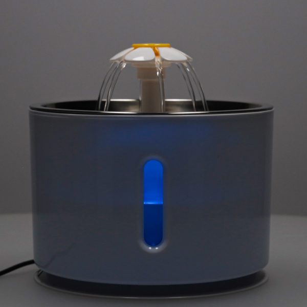 Фонтанчик для води для собак, котів, тварин, автоматичний фонтанчик, LED USB 2, 4 л, фільтр для очищення 176746.jpg