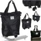 Foldable travel bag on wheels, spacious, 3 sizes, black 176071.jpg