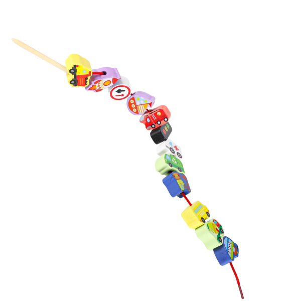 Klocki drewniane do nawlekania pojazdy znaki drogowe 178427.jpg