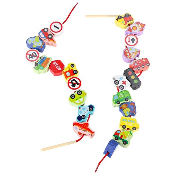 Klocki drewniane do nawlekania pojazdy znaki drogowe 178429.jpg