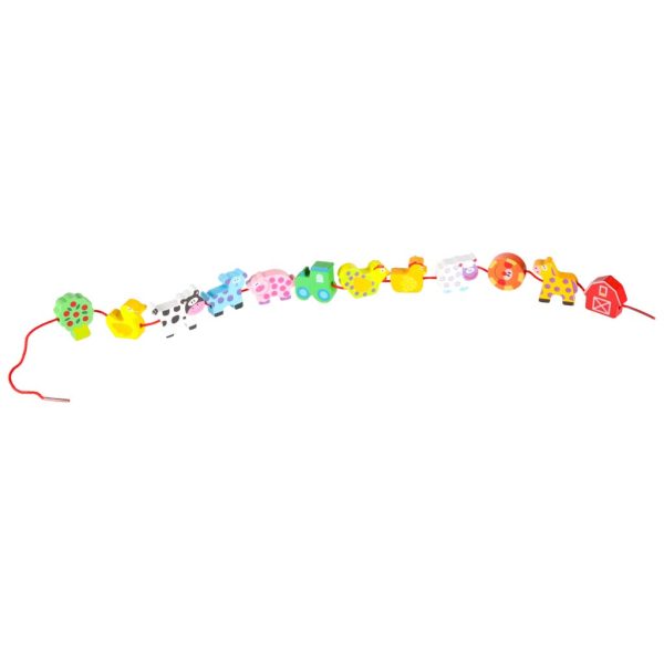 Klocki drewniane do nawlekania tablica plansza farma zwierzeta 178270.jpg