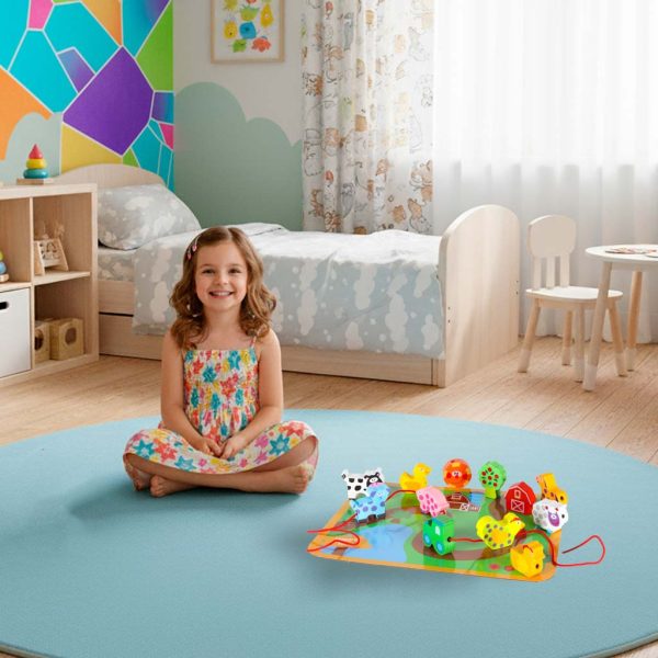 Klocki drewniane do nawlekania tablica plansza farma zwierzeta 178274.jpg