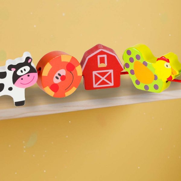 Klocki drewniane do nawlekania tablica plansza farma zwierzeta 178276.jpg