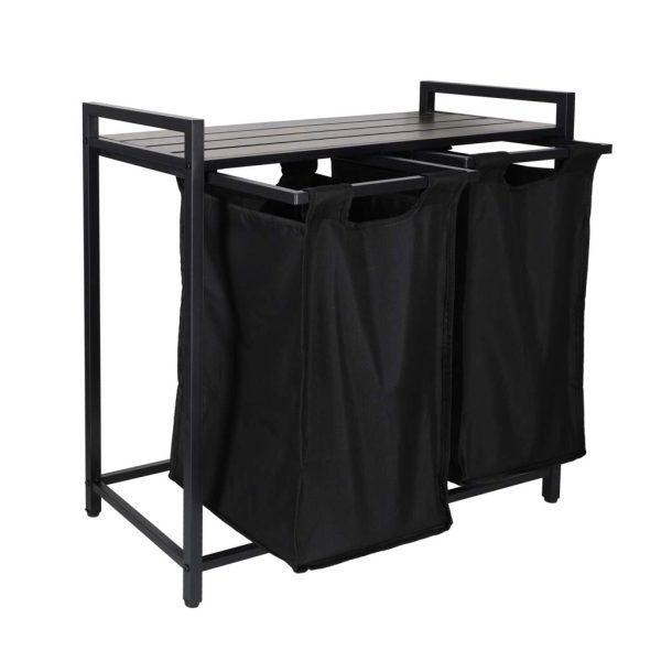 Kosz na pranie bielizne 2 komory z polka blatem pojemnik loft 76l 178562.jpg