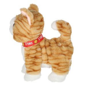 Kotek interaktywny na smyczy miauczy chodzi rusza ogonem bezowy 178825.jpg