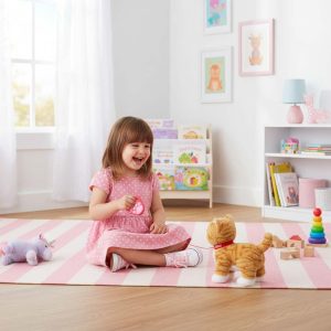 Kotek interaktywny na smyczy miauczy chodzi rusza ogonem bezowy 178829.jpg