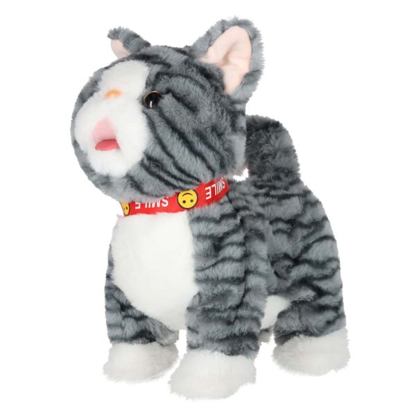 Kotek interaktywny na smyczy miauczy chodzi rusza ogonem szary 178834.jpg