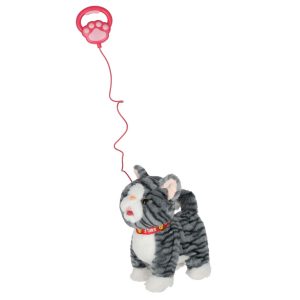 Kotek interaktywny na smyczy miauczy chodzi rusza ogonem szary 178838.jpg