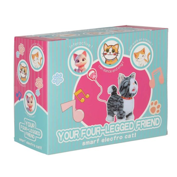 Kotek interaktywny na smyczy miauczy chodzi rusza ogonem szary 178844.jpg