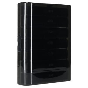 Pojemnik organizer na tabletki leki czarny 178183.jpg
