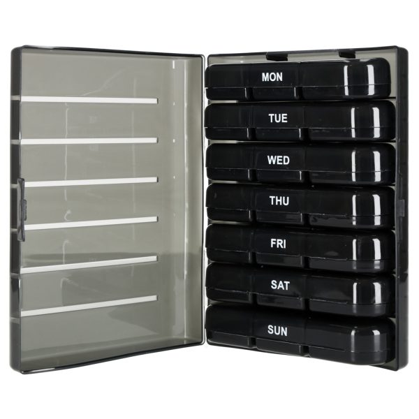 Pojemnik organizer na tabletki leki czarny 178185.jpg