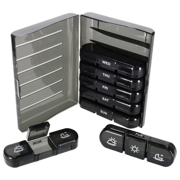 Pojemnik organizer na tabletki leki czarny 178186.jpg