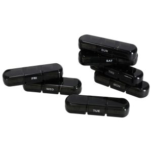 Pojemnik organizer na tabletki leki czarny 178189.jpg