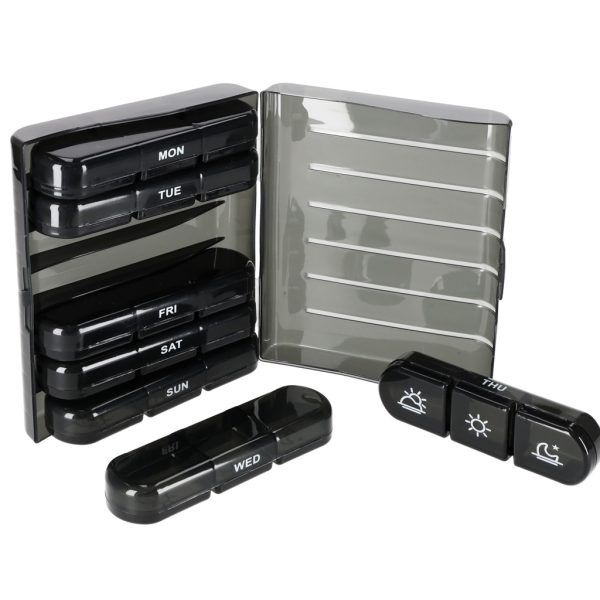 Pojemnik organizer na tabletki leki czarny 178190.jpg
