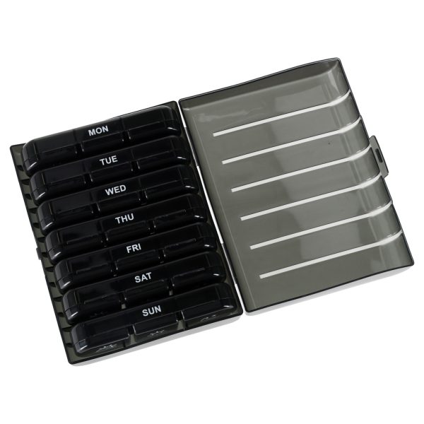 Pojemnik organizer na tabletki leki czarny 178191.jpg