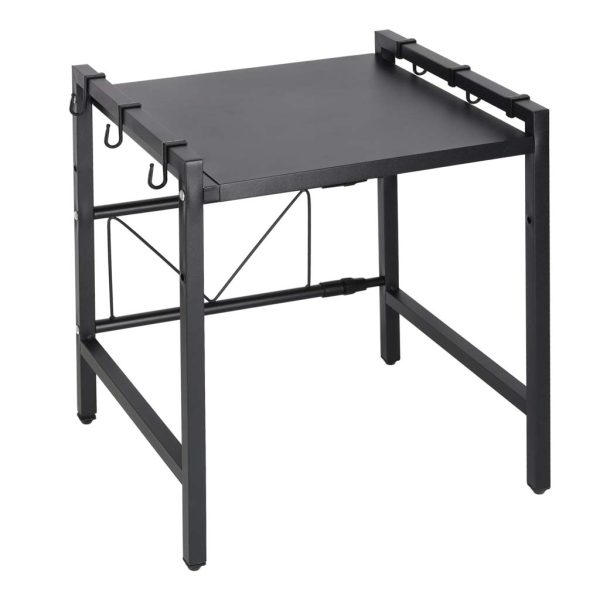 Polka kuchenna nad mikrofalowke organizer regulowany metalowy 6 wieszakow 178749.jpg