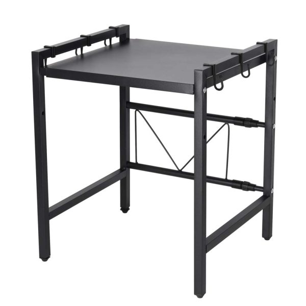 Polka kuchenna nad mikrofalowke organizer regulowany metalowy 6 wieszakow 178750.jpg