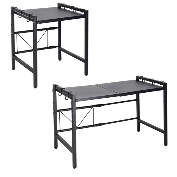 Polka kuchenna nad mikrofalowke organizer regulowany metalowy 6 wieszakow 178755.jpg