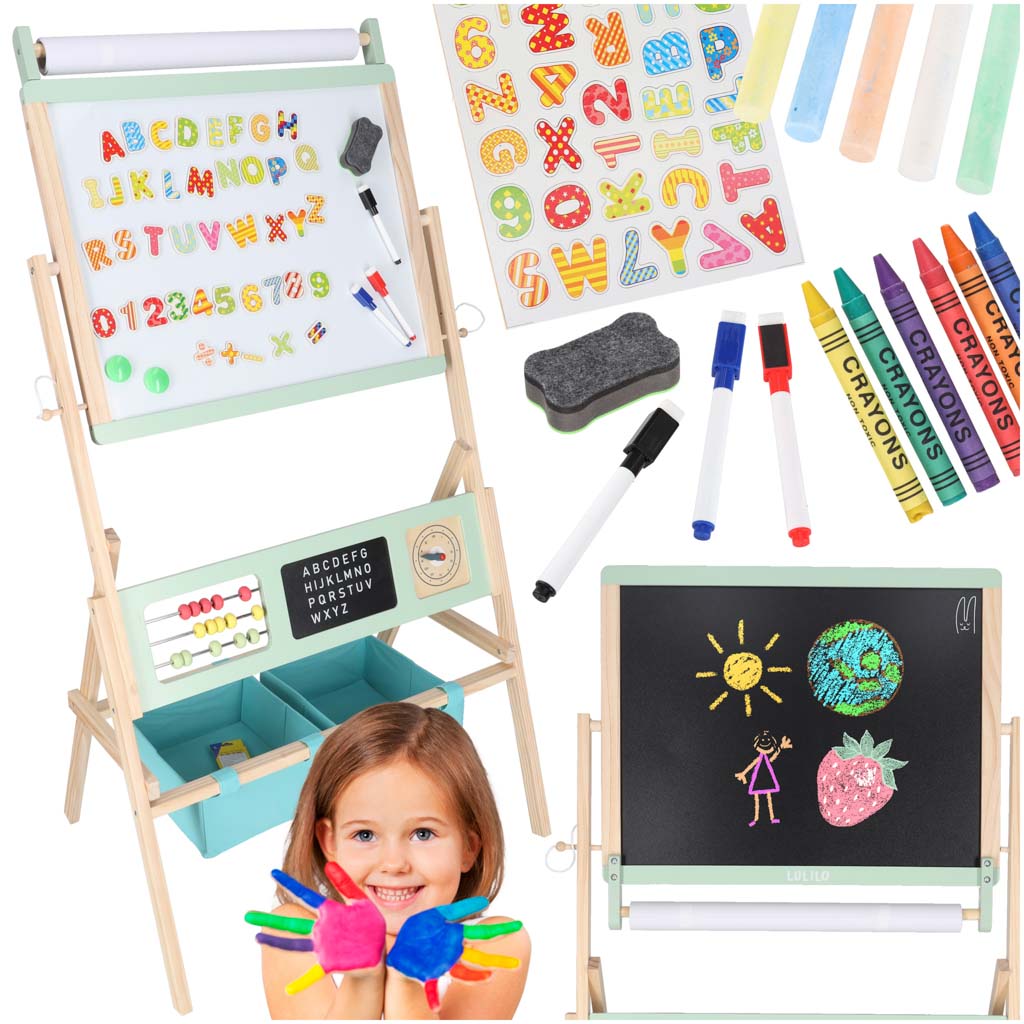 Tablica drewniana LULILO Kredo akcesoria kredy markery magnesy kosze 110cm 177589.jpg