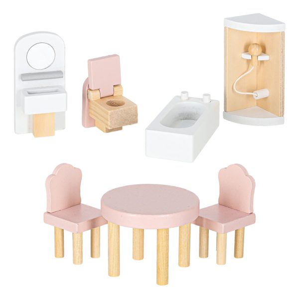 Domek dla lalek drewniany mebelki 80cm roz LED 178916.jpg