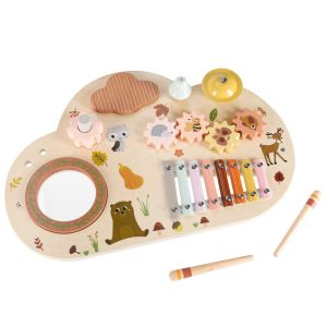 Stolik edukacyjny drewniany tablica muzyczna cymbalki talerze 179575.jpg