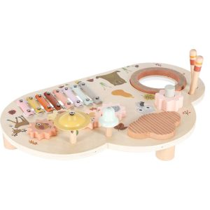Stolik edukacyjny drewniany tablica muzyczna cymbalki talerze 179576.jpg