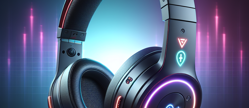 Słuchawki bezprzewodowe nauszne Bluetooth RGB Gaming Sport 150mAh z podświetleniem RGB i funkcją składania