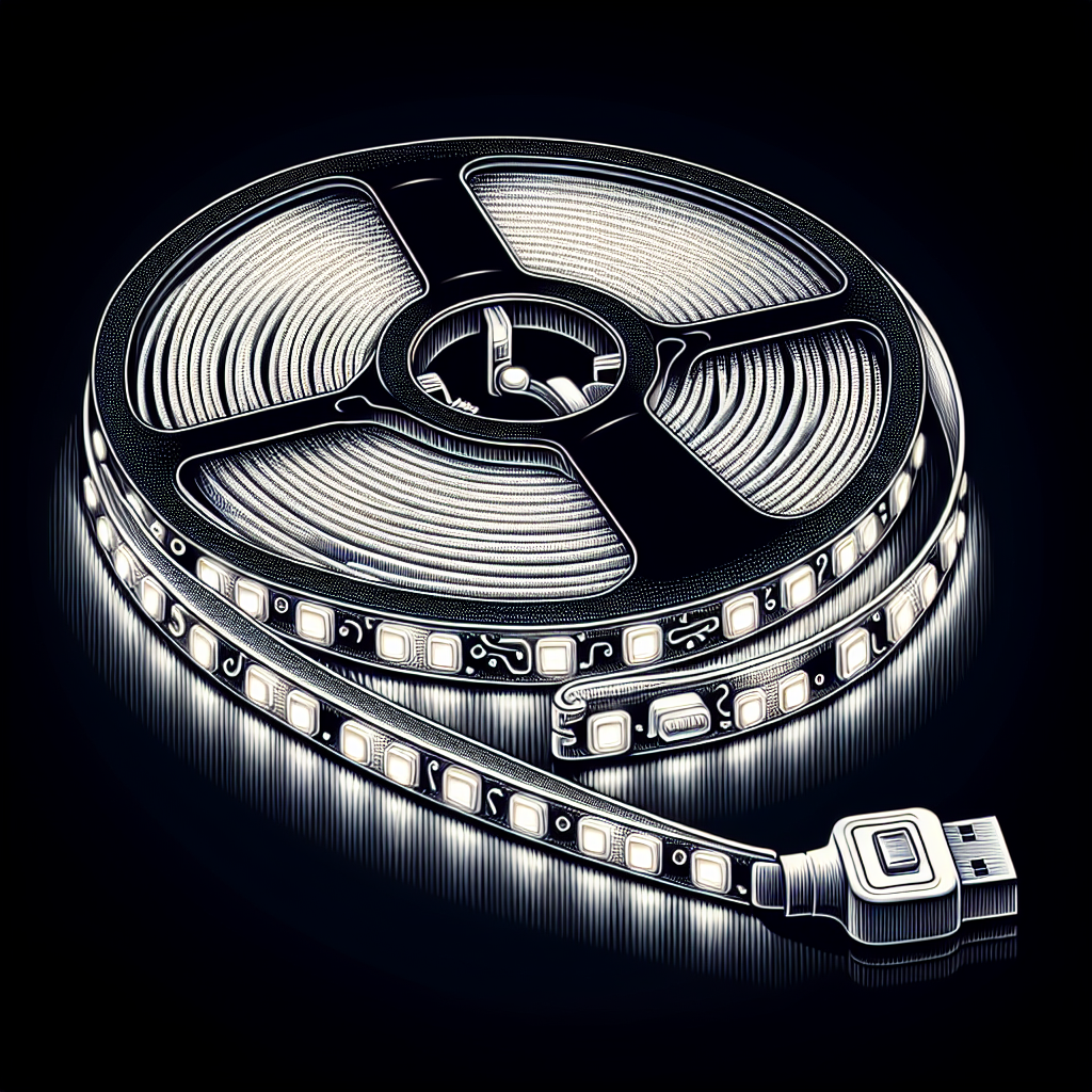 Taśma LED na baterie USB z czujnikiem ruchu 2M zamontowana pod łóżkiem i w szafie w nowoczesnym wnętrzu