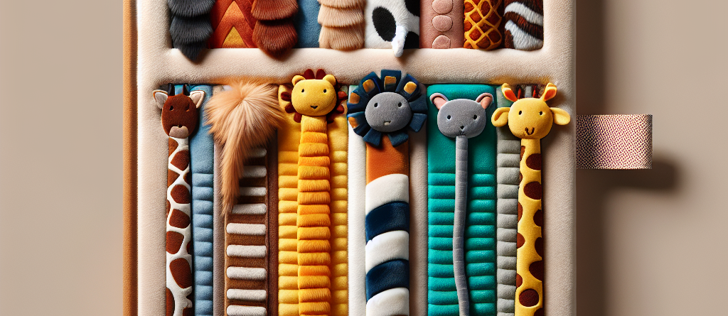 Książeczka sensoryczna miękka z ogonami zwierząt safari dla niemowląt – bezpieczna i edukacyjna zabawka