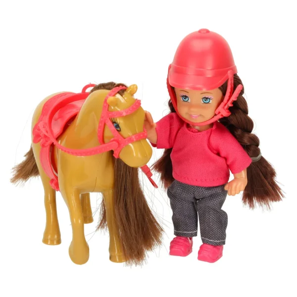 lalka z konikiem kucykiem dziewczynka zestaw 5 elementow 10d05c376e8a47779d9b0182655c1486