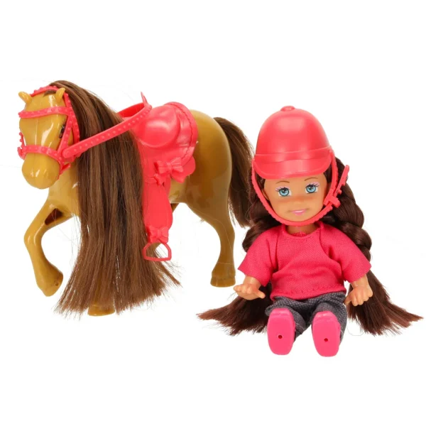 lalka z konikiem kucykiem dziewczynka zestaw 5 elementow a10df0076bdd4e3595ec8c50a8bbd13e
