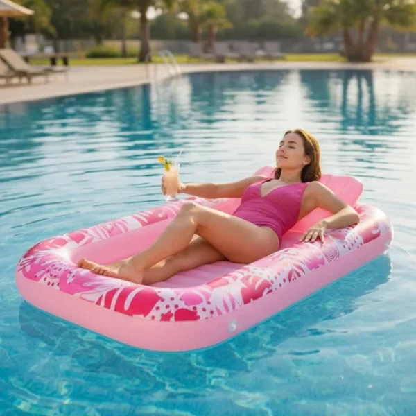 materac dmuchany do pywania z poduszka rozowy 6f20adc6af7a456497e4a7cd12bc6651