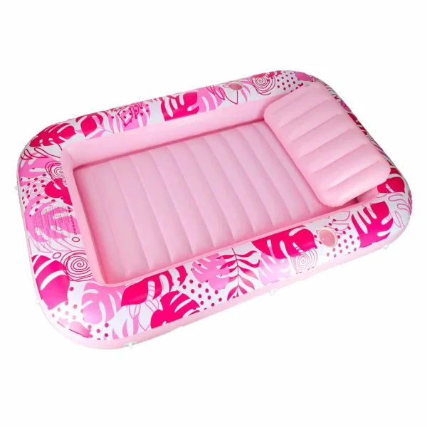 materac dmuchany do pywania z poduszka rozowy 9ba76902ec694fb49267b5869e61ab6e