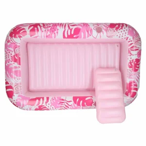 materac dmuchany do pywania z poduszka rozowy b6170d2fce344a389fe6df37654f8aa2