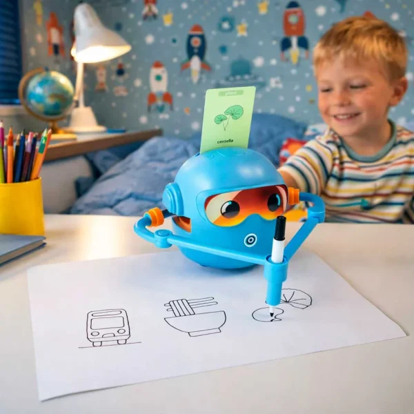 zabawka interaktywna edukacyjna robot nauka rysowania fiszki d2f44d213cbc4b6596e729ff7a17f91e