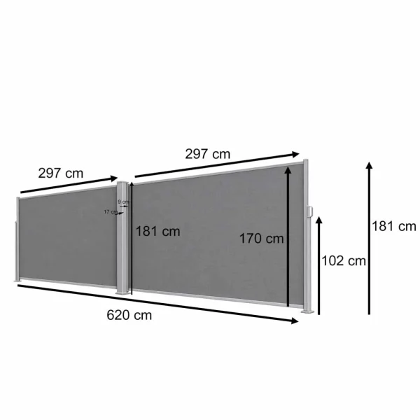 markiza narozna boczna tarasowa luaro parawan zwijany 181 x 872eb042b8c04a528fa064aa70a1bce2