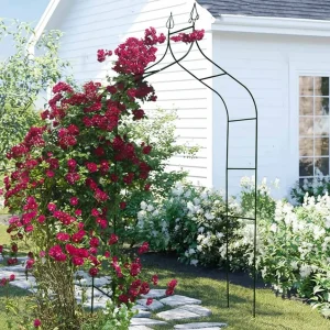 pergola ogrodowa luaro metalowa uk z grotami na roze kwiaty 63cfe38e899b47e384f683402bc85d0f