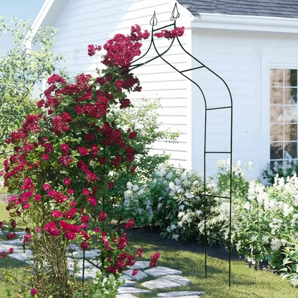 pergola ogrodowa luaro metalowa uk z grotami na roze kwiaty 63cfe38e899b47e384f683402bc85d0f