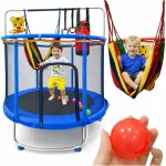 trampolina dla dzieci ogrodowa siatka piki koszykowka 150cm 497e91e256534b3ba7994251768c2870